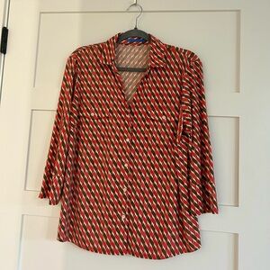 J.McLaughlin Women's size XL Catalina Cloth Button Down Brynn Blouse